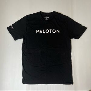Peloton Century 100 Rides Black biking tee shirt
